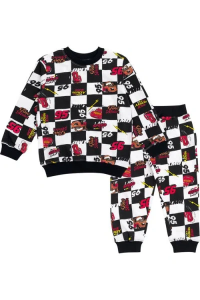 Disney Kids'  Cars 2-piece Sweatshirt And Joggers Set In Black