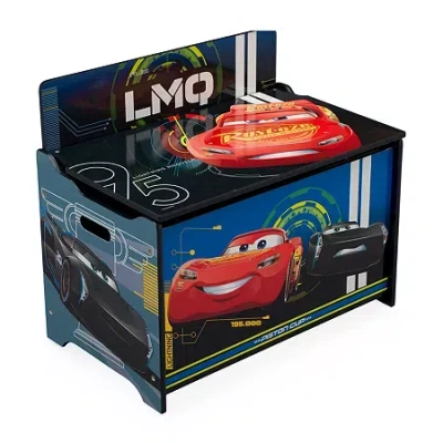 Disney Cars Deluxe Toy Box In Blue