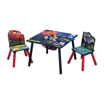 Disney Cars Kids Table And Chair Set With Storage In Multi