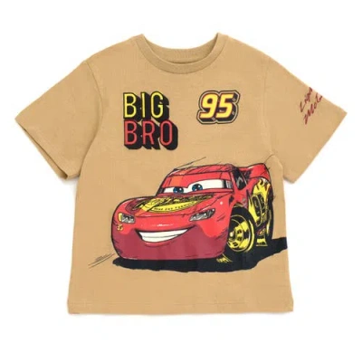 Disney Kids'  Cars Lightning Mcqueen Short Sleeve T-shirt In Nude
