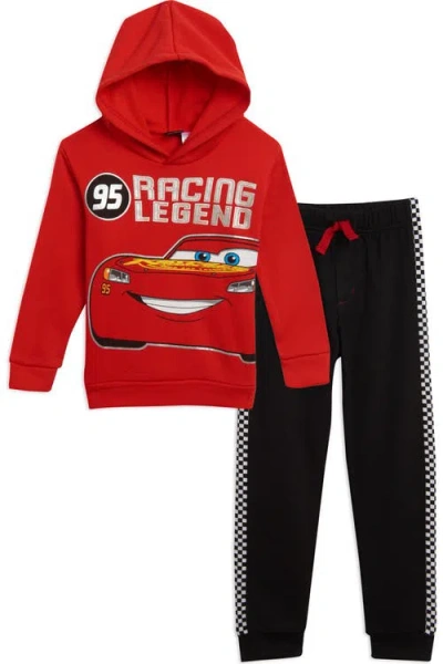 Disney Kids'  Cars Racing Fleece 2-piece Hoodie And Pants Set In Multi