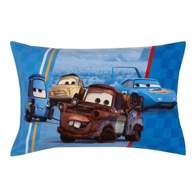 Disney Cars Radiator Springs 4 Piece Toddler Bed Set In Blue;red