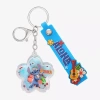 Disney Classics Aloha Lilo & Stitch Flower Key Chain In Blue