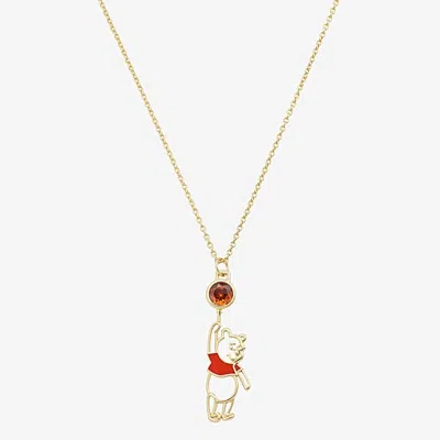 Disney Classics Womens 14k Gold Over Brass 16 Inch Cable Chain Necklace In Yellow