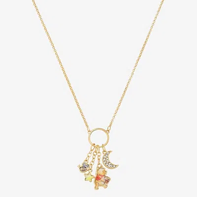 Disney Classics Womens 14k Gold Over Brass 16 Inch Cable Chain Necklace In Yellow