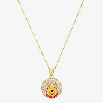Disney Classics Womens 14k Gold Over Brass 16 Inch Cable Chain Necklace In Yellow