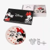 Disney Classics Womens Crystal Pure Silver Over Brass Minnie Mouse 2-pc. Jewelry Set In Metallic