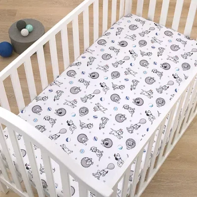 Disney Collection 101 Dalmatians Crib Sheet In Black