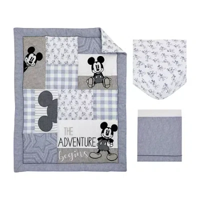 Disney Collection 3-pc. Mickey Mouse Crib Bedding Set In Multi