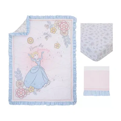 Disney Collection 3-pc. Princess Crib Bedding Set In Multi