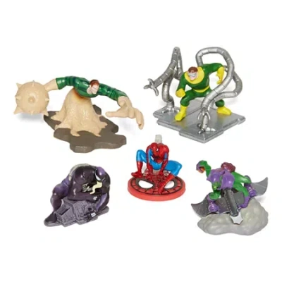 Disney Collection 5-pc.spiderman Avengers Marvel Figurine Set In Multi