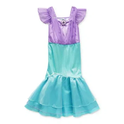 Disney Kids' Collection Ariel Roleplay Girls Dress Up Costume In Multi