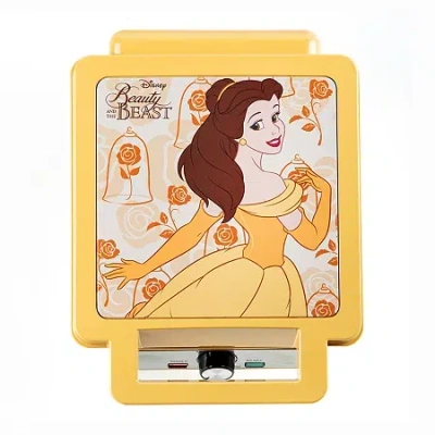 Disney Collection Beauty And The Beast Waffle Maker In Yellow