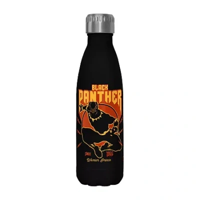 Disney Collection Black Panther Lighting 17 oz Stainless Steel Bottle