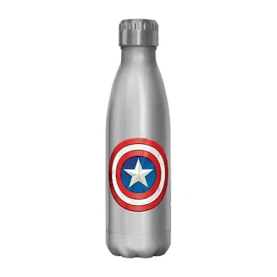 Disney Collection Captain America Shinyshield 17 oz Stainless Steel Bottle In Silver