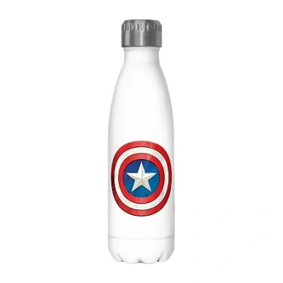 Disney Collection Captain America Shinyshield 17 oz Stainless Steel Bottle In White
