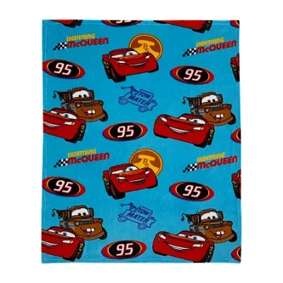 Disney Collection Cars Baby Blanket In Blue
