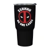 Disney Collection Deadpool No One Cares 27 oz Stainless Steel Travel Mug In Black
