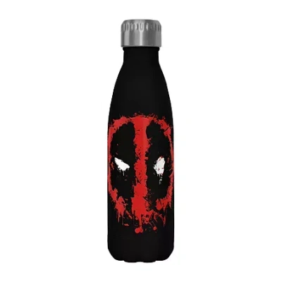 Disney Collection Deadpool Splattericon 17 oz Stainless Steel Bottle In Black