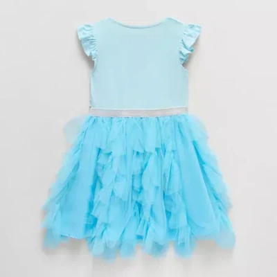 Disney Kids' Collection Elsa Let It Go Girls Dress Up Costume In Blue