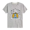 Disney Collection Genie Little & Big Kid Boys Crew Neck Short Sleeve Regular Fit Aladdin Graphic T-shirt In Blue