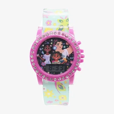 Disney Kids' Collection Girls Digital Multicolor 3-pc. Watch Boxed Set Enc40001 In Blue