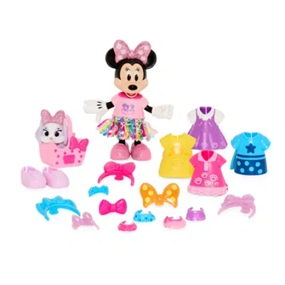 Disney Collection Glitter & Glam Pet Fashion Set 25-pc. Minnie Mouse Toy Playset In Transparent