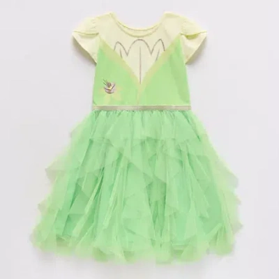 Disney Kids' Collection Leafy Tiana Girls Dress Up Costume In Green