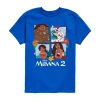 Disney Collection Little & Big Kid Boys Crew Neck Short Sleeve Moana Graphic T-shirt In Black