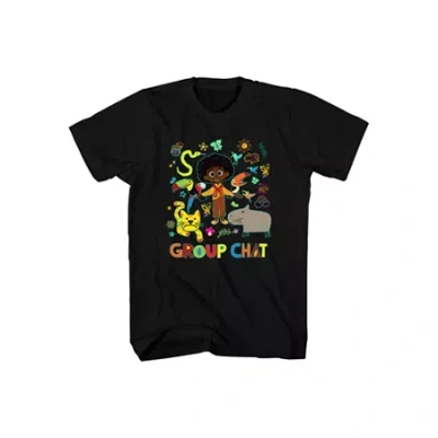 Disney Collection Little & Big Kid Boys Crew Neck Short Sleeve Regular Fit Encanto Graphic T-shirt In Black