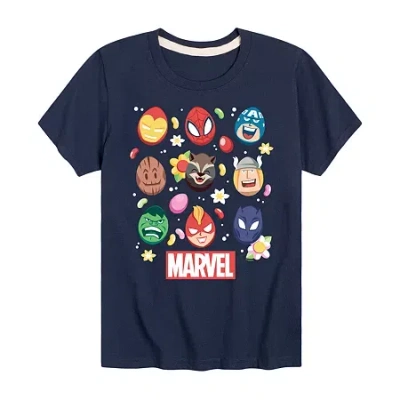 Disney Collection Little & Big Kid Boys Crew Neck Short Sleeve Regular Fit Graphic T-shirt In Blue