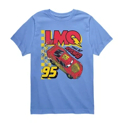 Disney Collection Little & Big Kid Boys Crew Neck Short Sleeve Regular Fit Graphic T-shirt In Blue