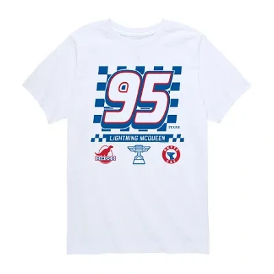 Disney Collection Little & Big Kid Boys Crew Neck Short Sleeve Regular Fit Graphic T-shirt In White