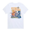 Disney Collection Little & Big Kid Boys Crew Neck Short Sleeve Star Wars Graphic T-shirt In Blue