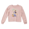 Disney Collection Little & Big Kid Girls Crew Neck Long Sleeve Regular Fit Wish Graphic T-shirt In Pink