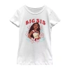 Disney Collection Little & Big Kid Girls Crew Neck Short Sleeve Moana Graphic T-shirt In White