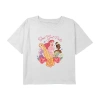 Disney Collection Little & Big Kid Girls Crew Neck Short Sleeve Princess Graphic T-shirt In White