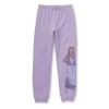 Disney Collection Little & Big Kid Girls Tapered Regular Fit Wish Fleece Jogger Pant In Purple