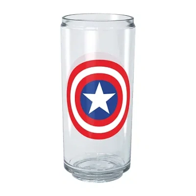 Disney Collection Marvel Captain America Classic 16 oz Tritan Cup 2pc Set In Transparent