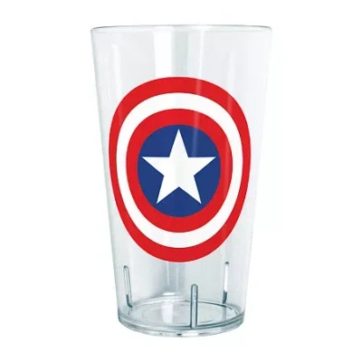 Disney Collection Marvel Captain America Classic 24 oz Tritan Cup 4pc Set In Transparent