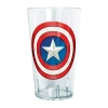 Disney Collection Marvel Captain America Shinyshield 24 oz Tritan Cup 4pc Set In Transparent
