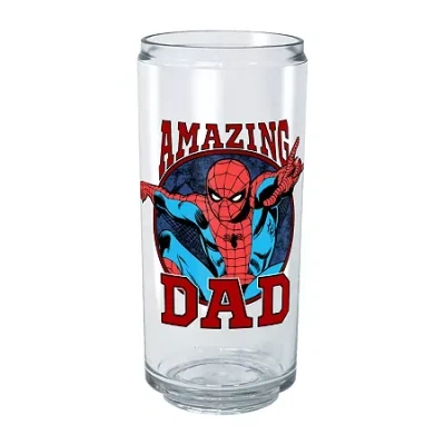 Disney Collection Marvel Spiderman Amazing Dad 16 oz Tritan Cup 2pc Set In Transparent