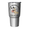 Disney Collection Mickey Dog Fill Lover 27 oz Stainless Steel Travel Mug In Silver