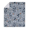 Disney Collection Mickey Mouse Baby Blanket In Gray