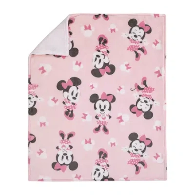 Disney Collection Mickey Mouse Baby Blanket In Pink