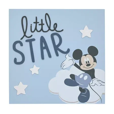 Disney Collection Mickey Mouse Wall Sculpture In Blue