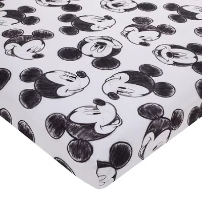 Disney Collection Minnie Mouse Crib Sheet In Multi