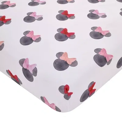 Disney Collection Minnie Mouse Crib Sheet In Pink