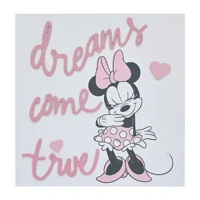 Disney Collection Minnie Mouse Wall Sculpture In Multi