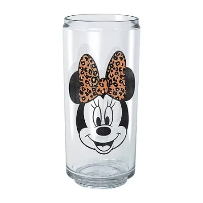 Disney Collection Modern Minnie Face Leopard 16 oz Tritan Cup 2pc Set In Transparent